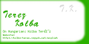 terez kolba business card